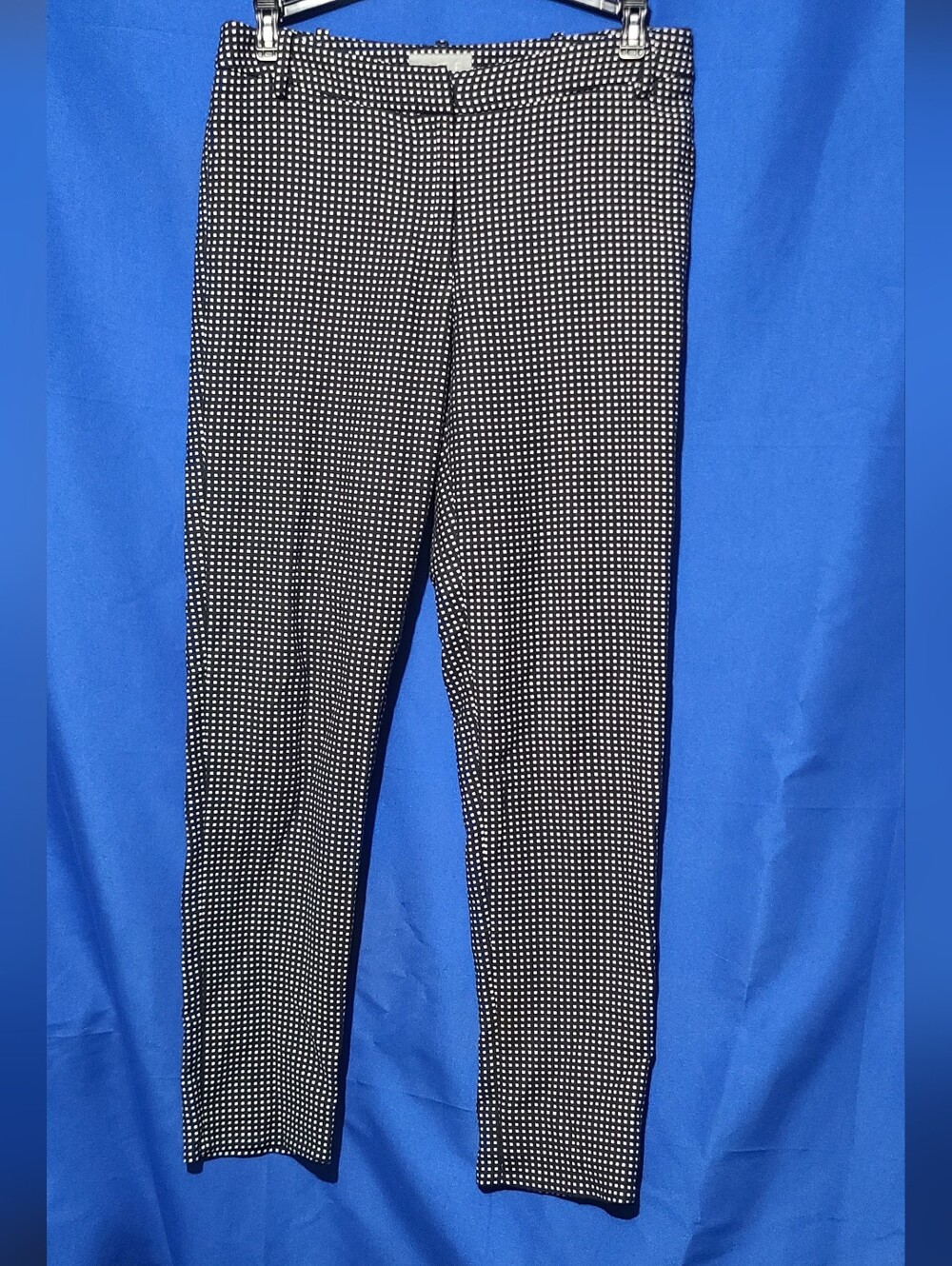 Pure Collection Black and White Checked Trousers Size 2